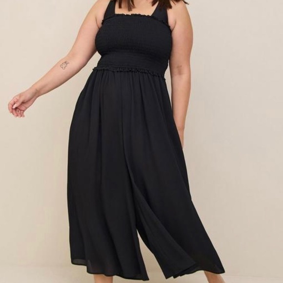 torrid Other - Torrid Crepe Midi Smocked Coverup Jumpsuit NWT